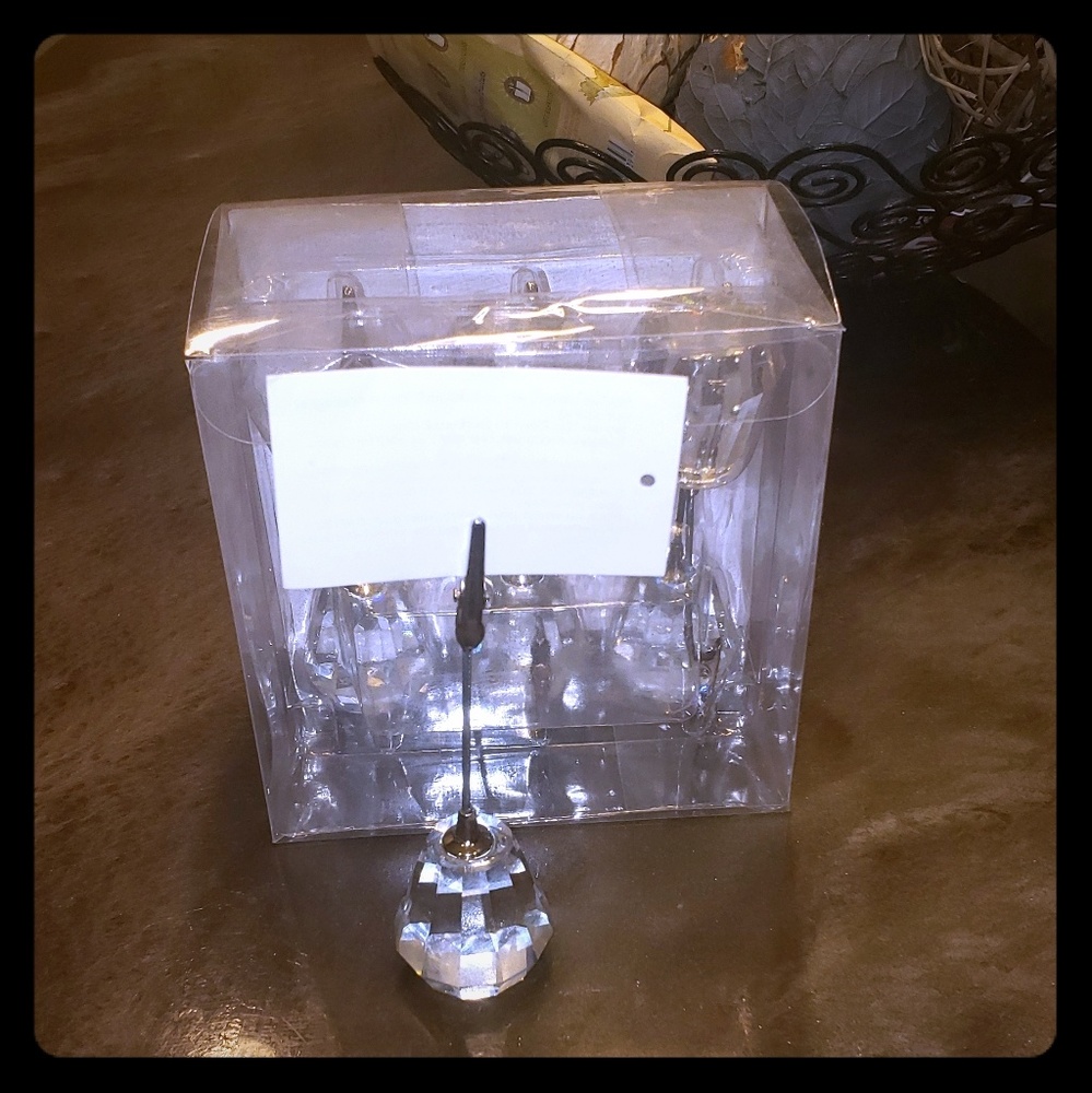 Brand New Crystal Name Placement Holders